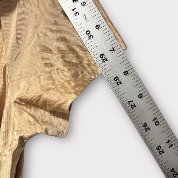 Women Mini Bodycon Gold short sleeve Y2K dress Size XL Event Party Formal - Picture 7 of 7